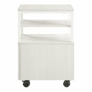 OSP Home Furnishings - Contempo 3-Shelf 1-Drawer File Cabinet - Campanula White