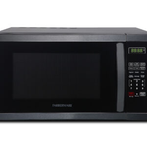 Farberware - Classic 1.1 Cu. Ft. Countertop Microwave Oven - Black stainless steel