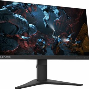 Lenovo - Geek Squad Certified Refurbished 24.5" LED FHD FreeSync Monitor - Raven Black