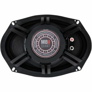 MB Quart - Premium 6" x 9" 2-Way Car Speakers with Aerated Paper Cones (Pair) - Black