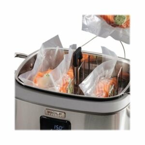 Wolf Gourmet - 7qt Multi Cooker - Stainless Steel/Red Knob