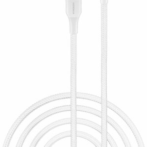 Insignia™ - 10' USB-A to Lightning Charge-and-Sync Cable - Moon Gray