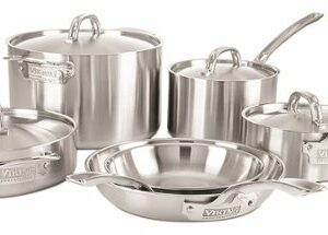 Viking - Professional 5 Ply, 10 Piece Cookware Set- Satin - Stainless Steel