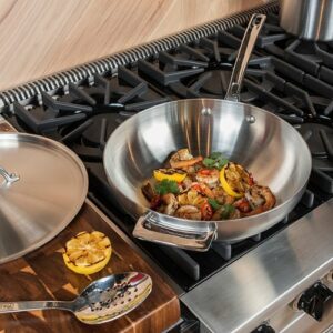 Viking - Professional 5 Ply 12" Chef's Pan - Satin/Stainless Steel