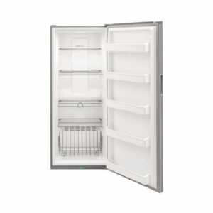 Frigidaire - 15.5 Cu. Ft. Frost-Free Upright Freezer with Interior Light - Brushed Steel