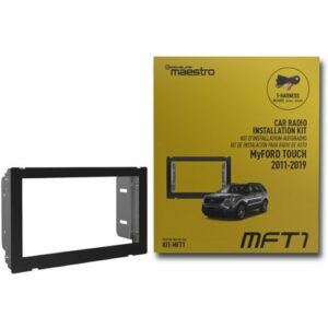 Maestro - Dash Kit for Select 2011-2023 Ford F-150 Mustang F-250/350/450/550 Ranger Escape DIN DDIN - Black