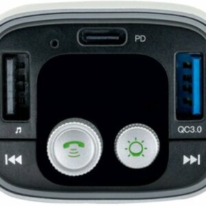 iSimple - Bluetooth 5.0 FM Transmitter for Music Streaming, Charging, and Hands-Free Calling - Black