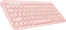 Logitech - K380 TKL Wireless Scissor Keyboard for PC, Laptop, Windows, Mac, Android, iPad OS, Apple TV - Rose