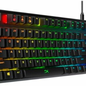 HyperX - Alloy Origins Core TKL Wired Mechanical Tactile Aqua Switch Gaming Keyboard with RGB Back Lighting - Black