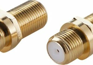 Rocketfish™ - Coaxial Cable Couplers (2 Pack) - Gold