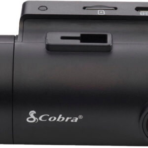 Cobra - SC 201 Dual-View Smart Dash Cam with Built-In Cabin View - Black