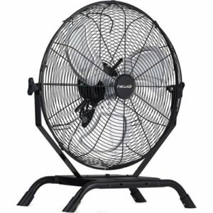 NewAir - 4650 CFM 20" Outdoor High Velocity Floor or Wall Mounted Fan with 3 Fan Speeds and Adjustable Tilt Head - Black