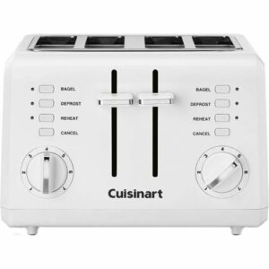 Cuisinart - 4-Slice Wide-Slot Toaster - White