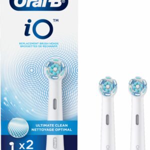 iO Series Ultimate Clean Replacement Brush Head for Oral-B iO Series Electric Toothbrushes (2-Count) - White