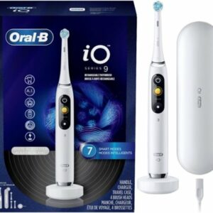 Oral-B - iO Series 9 Connected Rechargeable Electric Toothbrush - White Alabaster