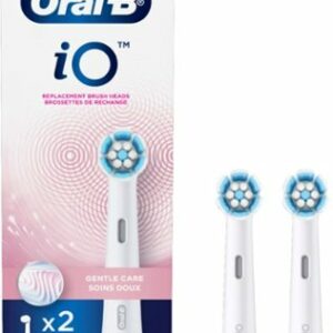 iO Series Gentle Care Replacement Brush Head for Oral-B iO Series Electric Toothbrushes (2-Count) - White