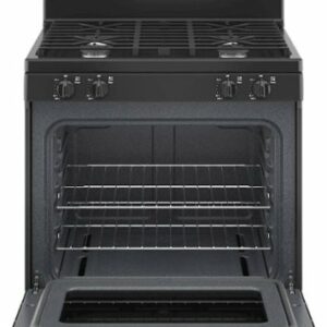 GE - 4.8 Cu. Ft. Freestanding Gas Range - Black