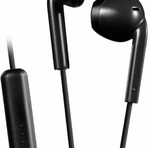 JVC - Wired Earbud with Microphone and Remote - Black