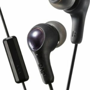 JVC - Wired Gumy Plus In Ear Headphones with Microphone and Remote - Black