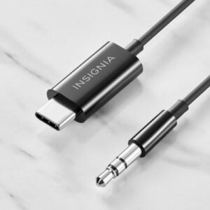 Insignia™ - 3’ USB-C to 3.5 mm Cable - Black