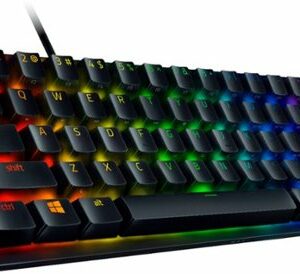 Razer - Huntsman Mini 60% Wired Optical Clicky Switch Gaming Keyboard with Chroma RGB Backlighting - Black