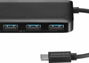 Insignia™ - 4-Port USB-C Hub - Black