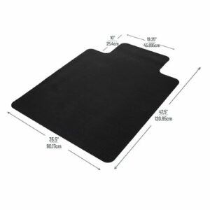 Mind Reader - Office Chair Mat For Floor - Black