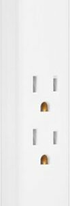 Insignia™ - 2-Outlet/1-USB Power Strip - White