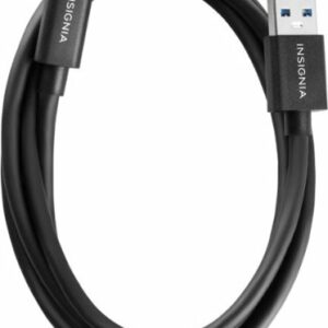 Insignia™ - 3.3’ USB to USB-C 3.2 Gen 2 Superspeed+ 10Gbps Cable - Black