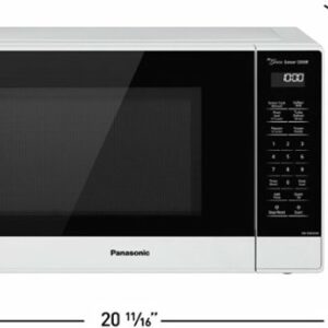 Panasonic - 1.2 Cu. Ft. 1200 Watt SN65KW Microwave with Inverter and Genius Sensor - White