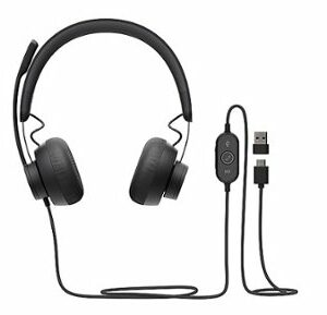 Logitech - Zone Wired Headset - Black