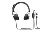 Logitech - Zone Wired Headset - Black