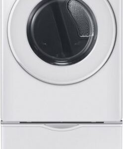 Samsung - 7.5 Cu. Ft. Stackable Electric Dryer with Long Vent Drying - White