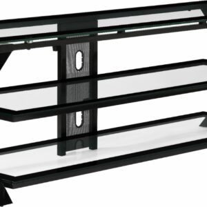 Whalen Furniture - 75" TV Console For Most Flat Panel TVs Up to 75" - Black