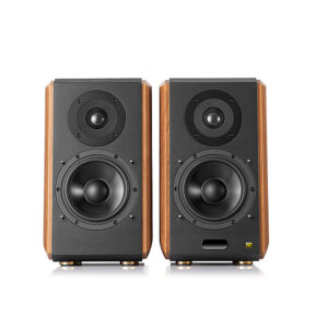 Edifier - S1000MKII Audiophile Active Bookshelf 2.0 Speakers, Computer Speakers - 120W Optical Input - Bluetooth 5.0 HD - Wood/Black