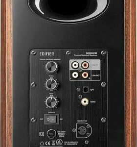 Edifier - S2000MKIII Powered Bluetooth Bookshelf, Computer - 130W Line-in Optical Input - Tri-Amped Studio Monitor 2.0 Speakers - Wood/Black