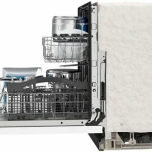 Maytag - 24" Front Control Built-In Dishwasher with Stainless Steel Tub, Dual Power Filtration, 50 dBA - White