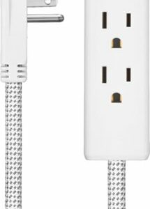 Insignia™ - 12' 3-Outlet Extension Cable - White