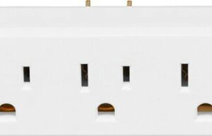 Insignia™ - 3-Plug Outlet Extender - White