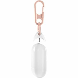 Jura - Carabiner with Anchor for Apple AirPods, AirPods Pro, and AirPods 2nd and 3rd Generation (Lighting Charging Case) - Rose gold