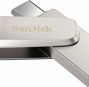 SanDisk - Ultra Dual Drive Luxe 1TB USB 3.1, USB Type-C Flash Drive - Silver