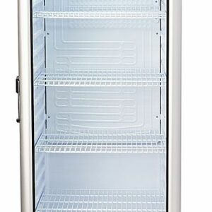 Premium Levella - 12.5 cu. ft. 1-Door Commercial Merchandiser Refrigerator Glass-Door Beverage Display Cooler - Silver