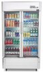 Premium Levella - 18.0 cu. ft. 2-Door Commercial Merchandiser Refrigerator Glass-Door Beverage Display Cooler - Silver