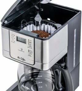 Mr. Coffee - 12-Cup Coffee Maker with Strong Brew Selector - Stainless Steel