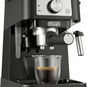 De'Longhi - Stilosa 15 Bar Pump Espresso Machine - Black and Stainless