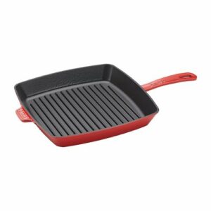 Staub - Cast Iron 12-inch Square Grill Pan - Cherry