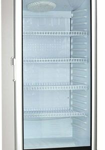 Premium Levella - 9 cu. ft. 1-Door Commercial Merchandiser Refrigerator Glass-Door Beverage Display Cooler - Silver