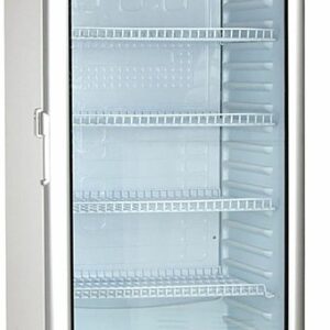 Premium Levella - 9 cu. ft. 1-Door Commercial Merchandiser Refrigerator Glass-Door Beverage Display Cooler - Silver