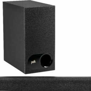 Polk Audio - 2.1-Channel Signa S3 Ultra-Slim Soundbar with Wireless Subwoofer and Dolby Digital - Black