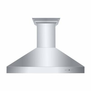 ZLINE - 48 in. Professional Wall Mount Range Hood in Stainless Steel with Crown Molding (667CRN-48) - Silver